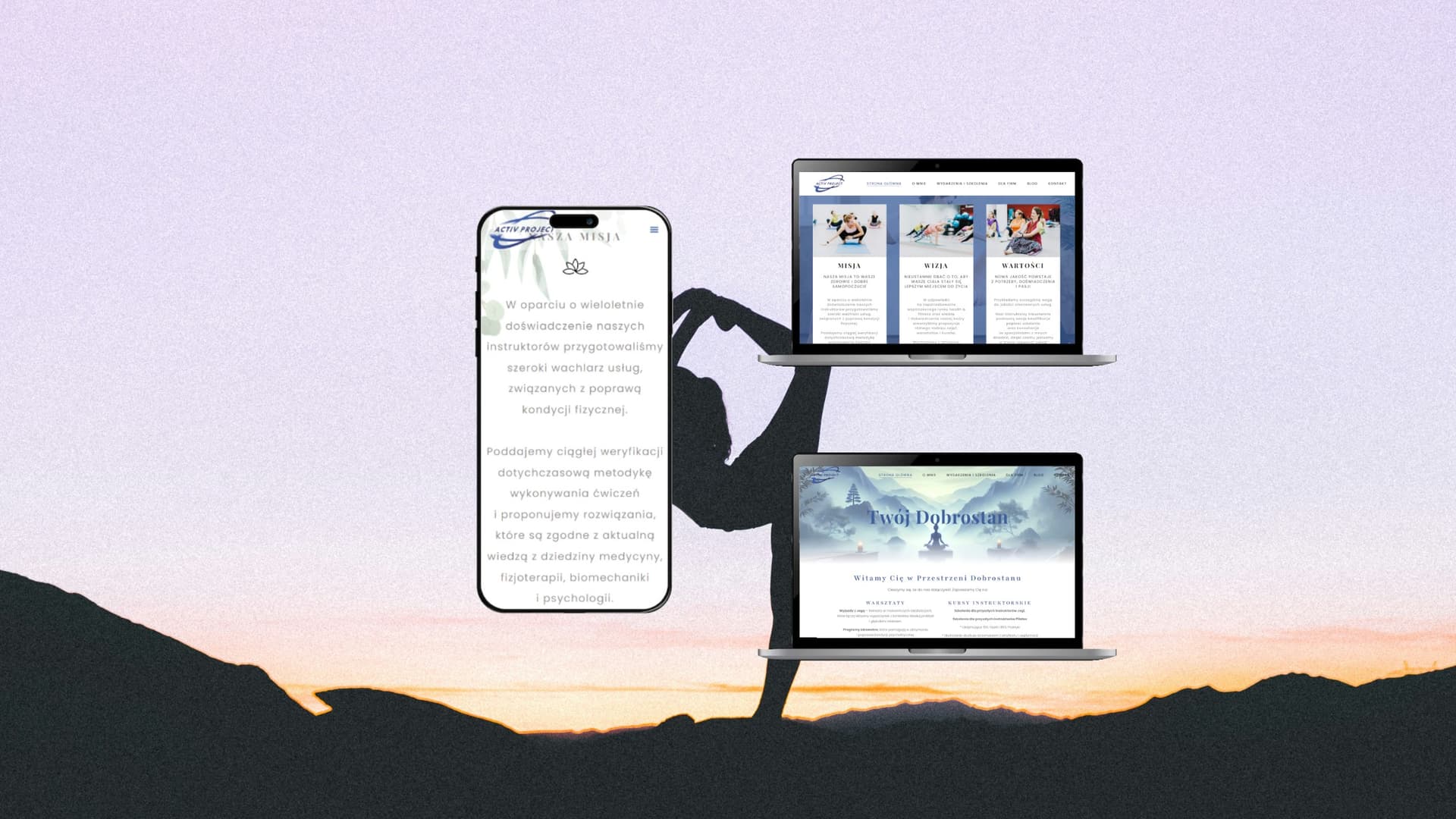 Mockup strony internetowej