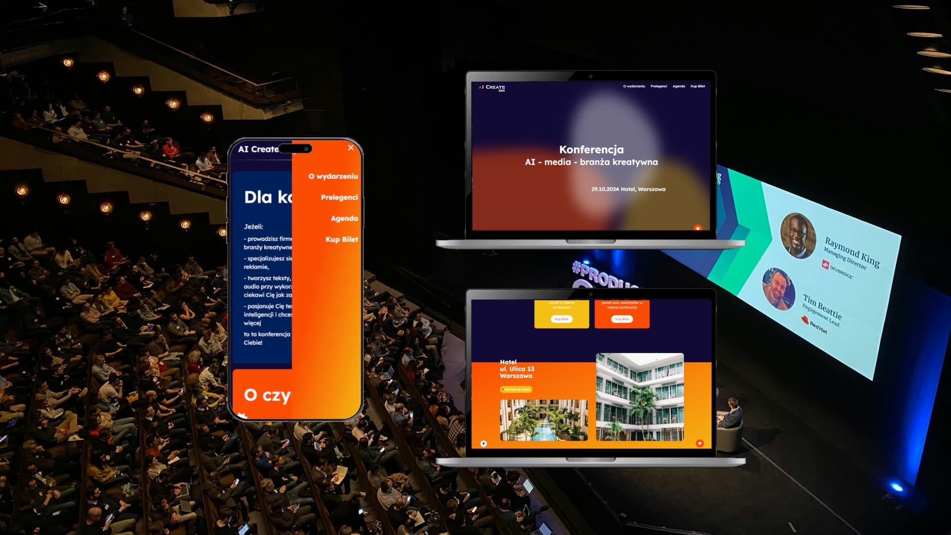 Mockup strony internetowej