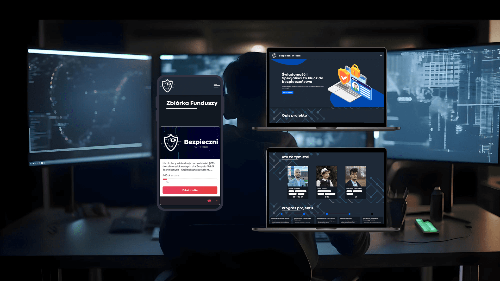 Mockup strony internetowej