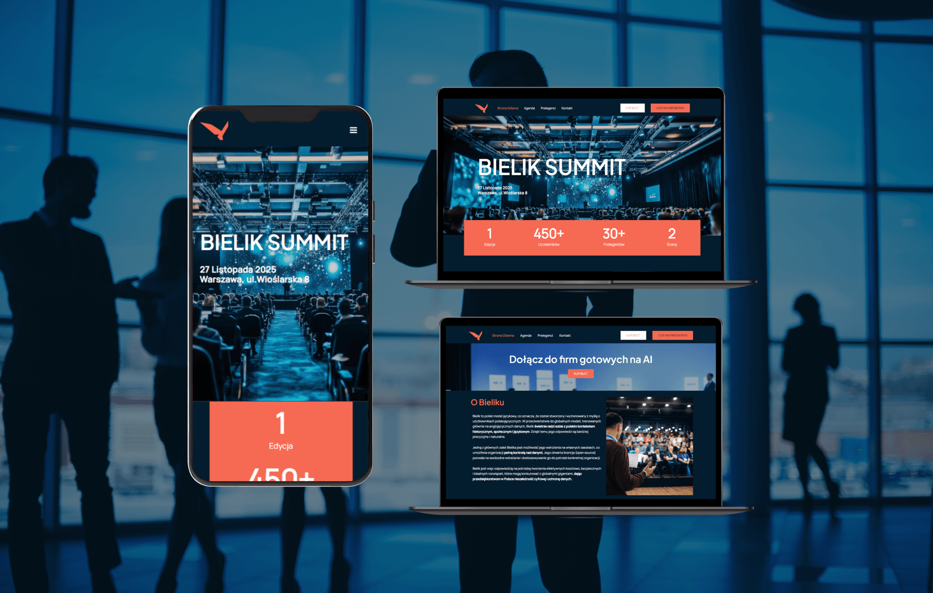 Mockup strony internetowej