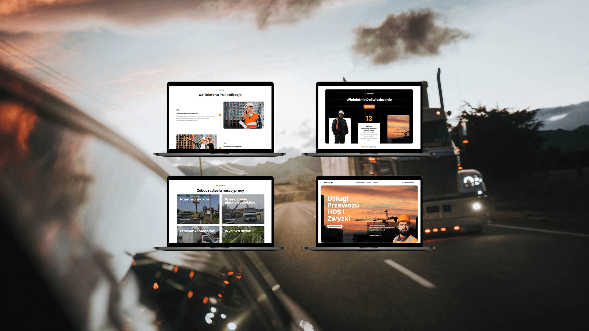 Mockup strony internetowej